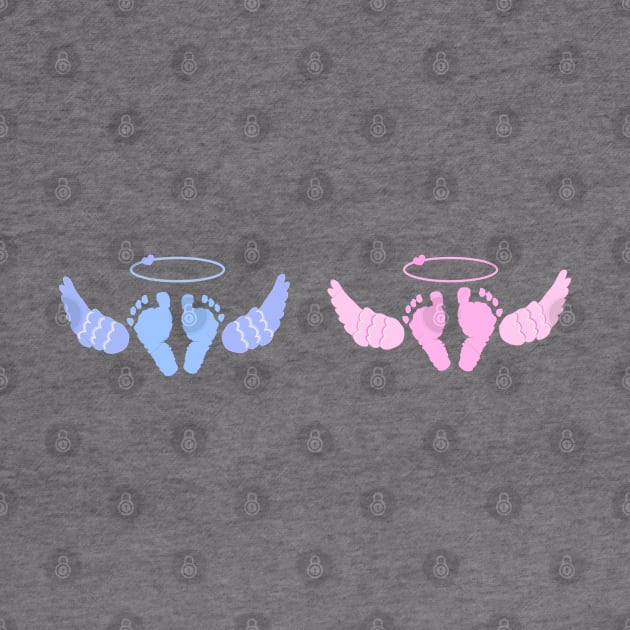 Twin baby. Baby boy baby girl angels wings by GULSENGUNEL